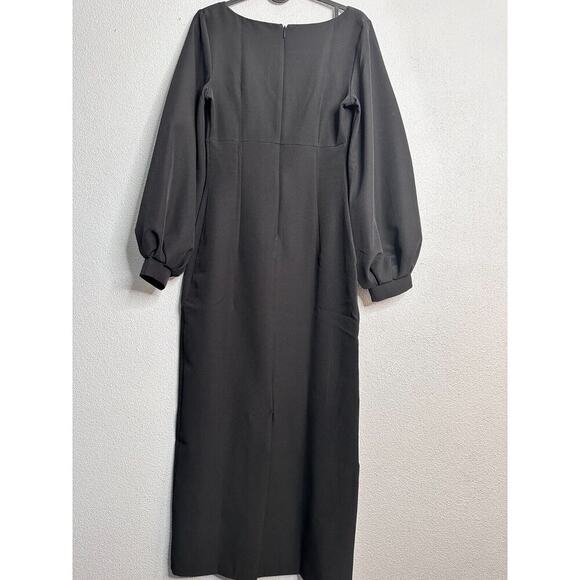 Elagia Women's Black Long Formal Dress Size S Long Sleeve - Picture 7 of 14